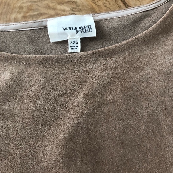 Wilfred Free faux suede mini dress in xxs - Picture 2 of 2